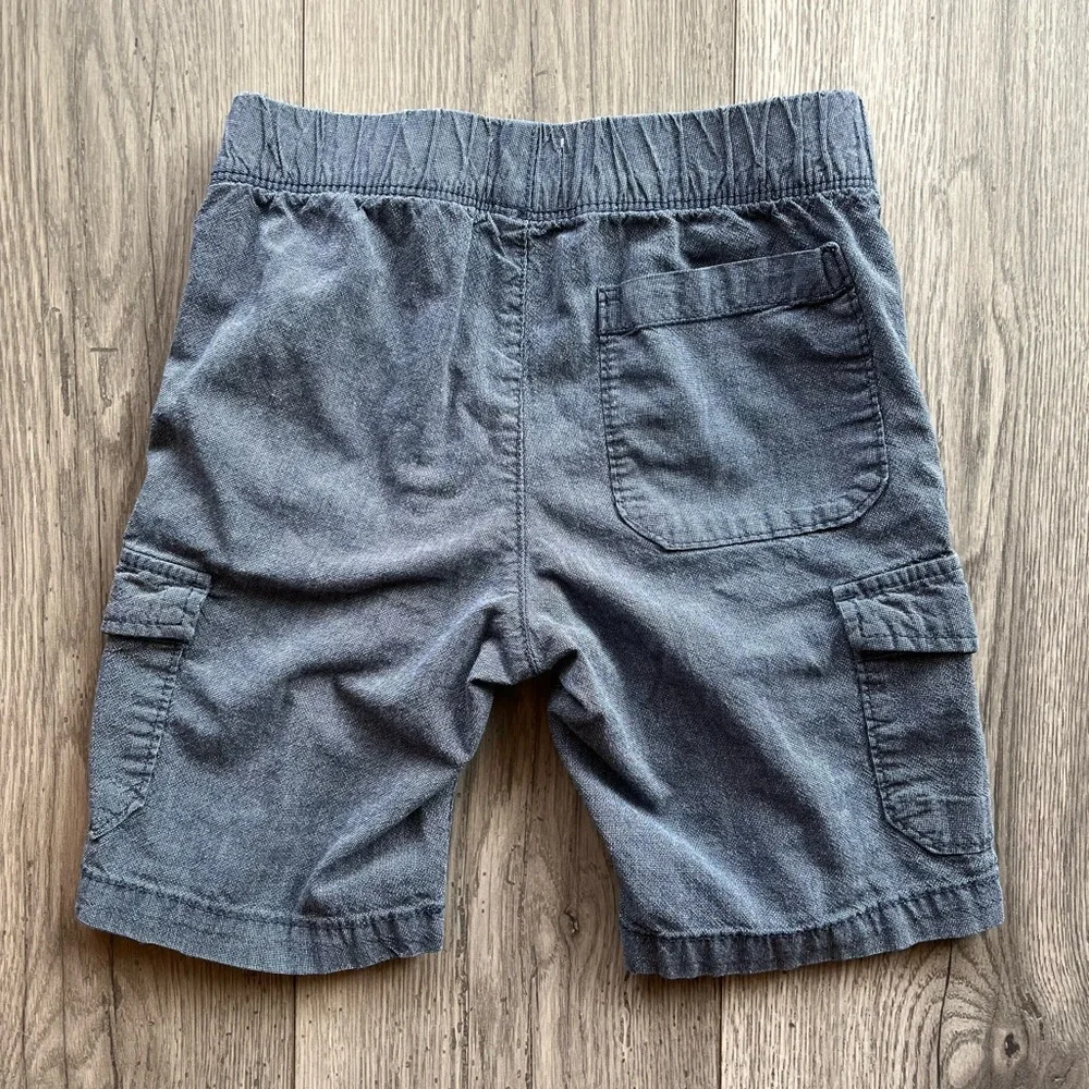 Old Navy Boy’s Jogger Cargo Shorts Drawstring Elastic Waistband Ink Blue Small